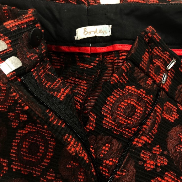 Boden geometric burnt orange/red pants. - Picture 5 of 6